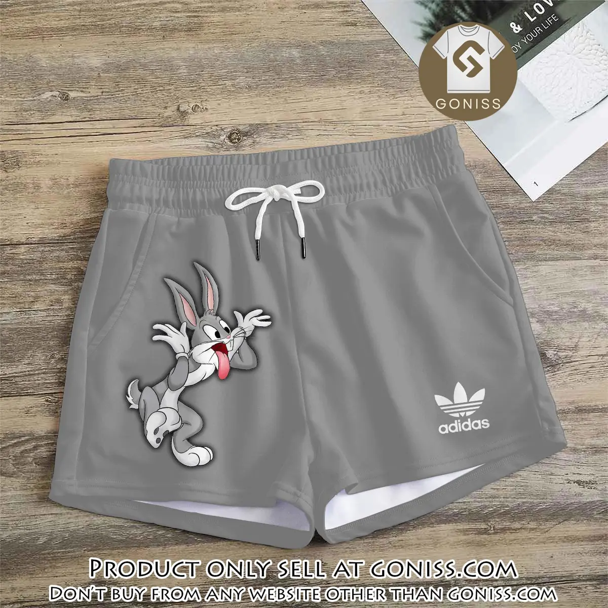Premium bugs bunny in adidas women shorts lady beach shorts wms1078 gn1228122